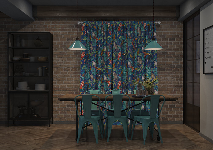 Rain Forest, Marine - Made to Measure Curtains - Image 7